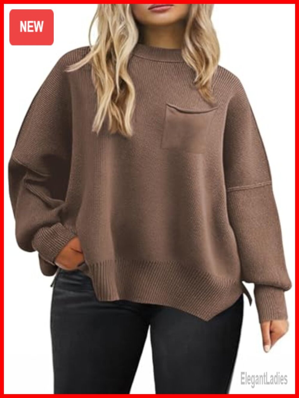 Plus Size Oversized Turtleneck Sweater Batwing Sleeve Pullover Tunic